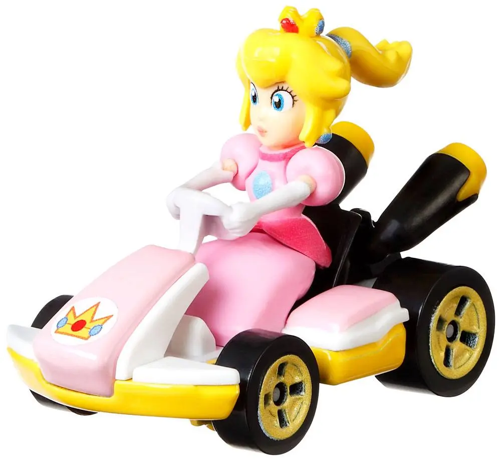 Mario Kart Hot Wheels Diecast Vehicle 1/64 Princess Peach (Standard Kart) 5 cm termékfotó