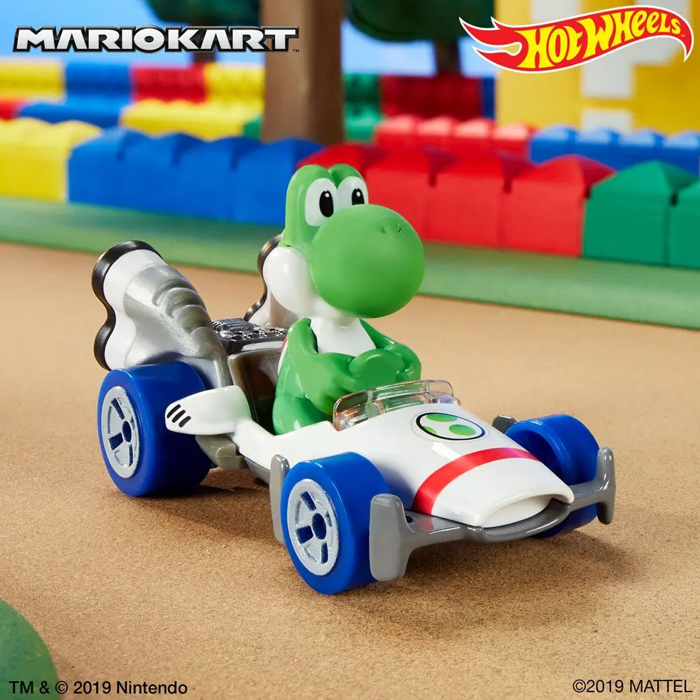 Mario Kart Hot Wheels Diecast Vehicle 1/64 Yoshi (B Dasher) 8 cm termékfotó