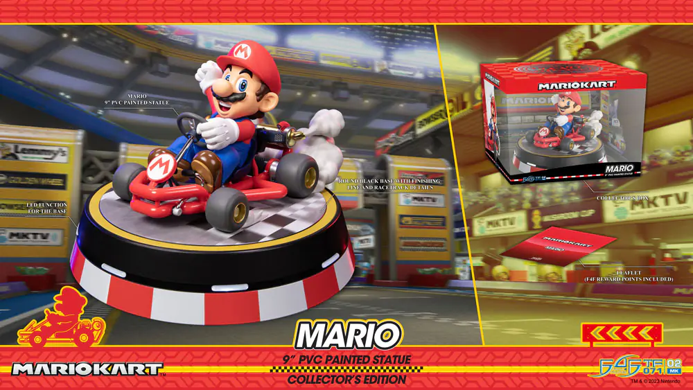 Mario Kart Mario Collector's Edition PVC szobor figura 22 cm termékfotó