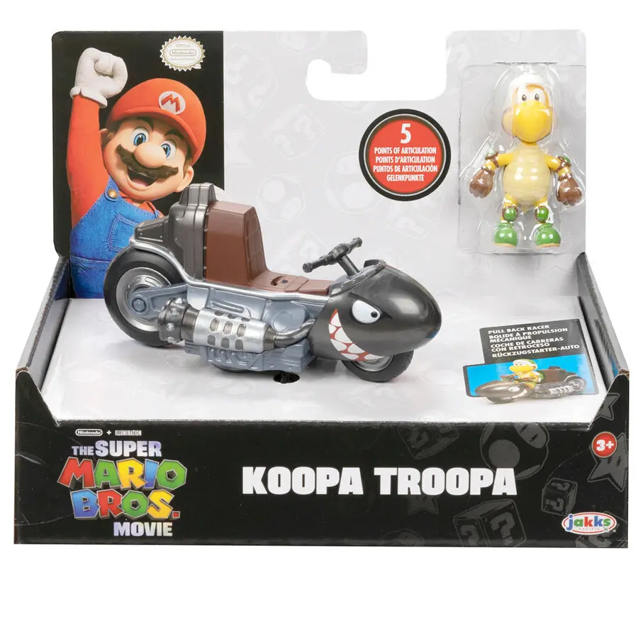 Mario Kart The Movie Koopa Troopa Kart Kart figura 6cm termékfotó