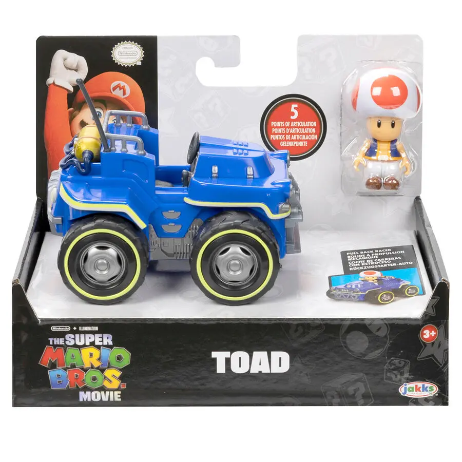 Mario Kart The Movie Toad Kart figura 7cm termékfotó