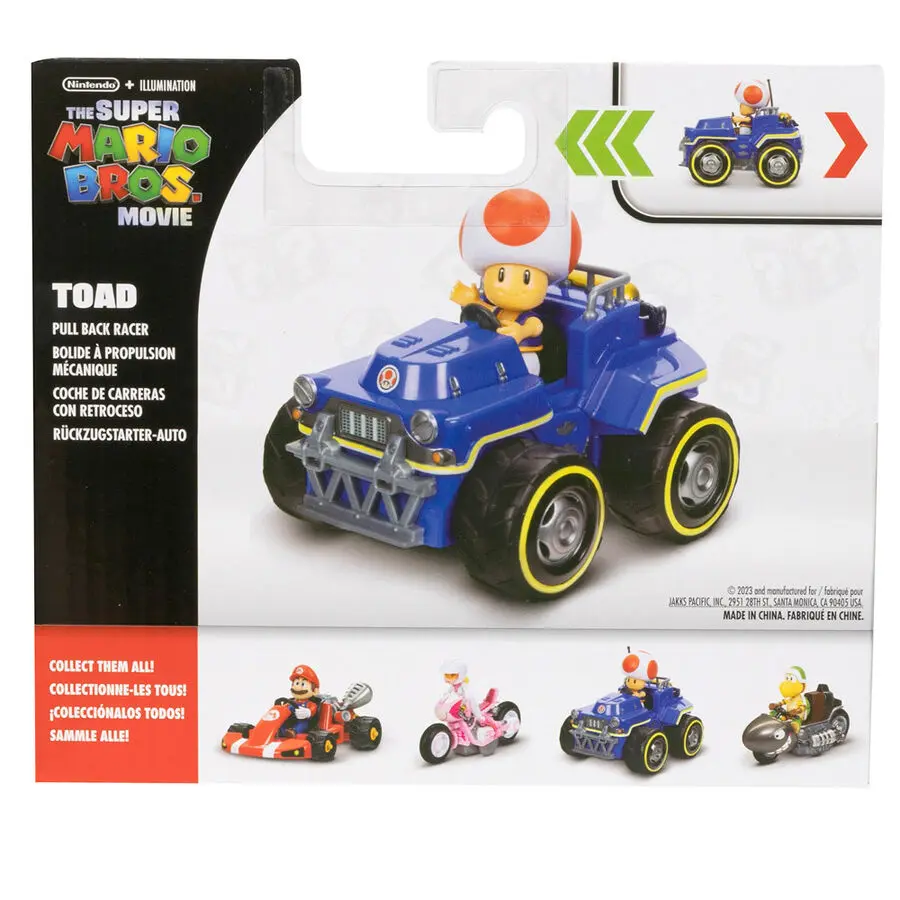 Mario Kart The Movie Toad Kart figura 7cm termékfotó