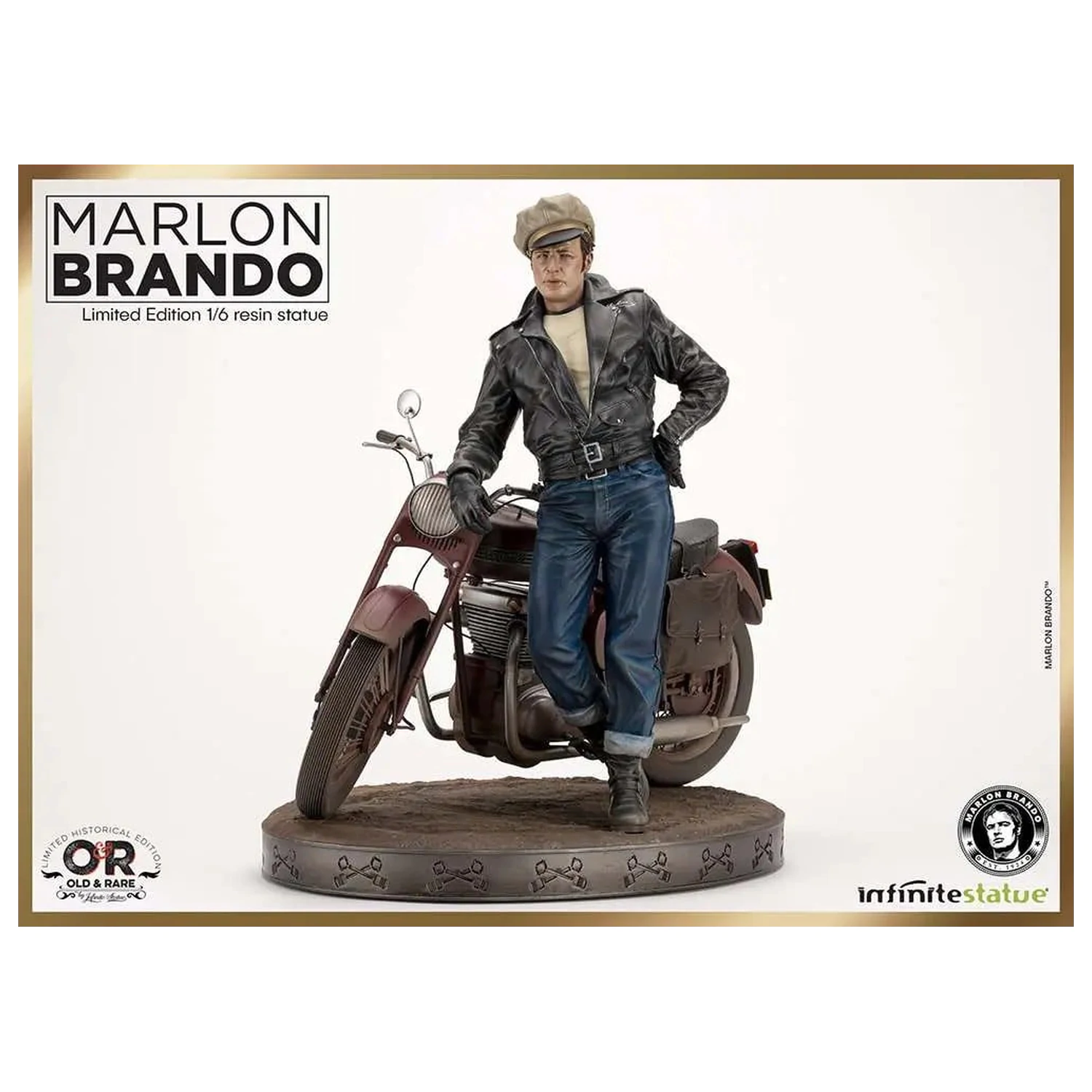 Marlon Brando with Bike szobor figura Limited Ed. 1/6 30cm termékfotó