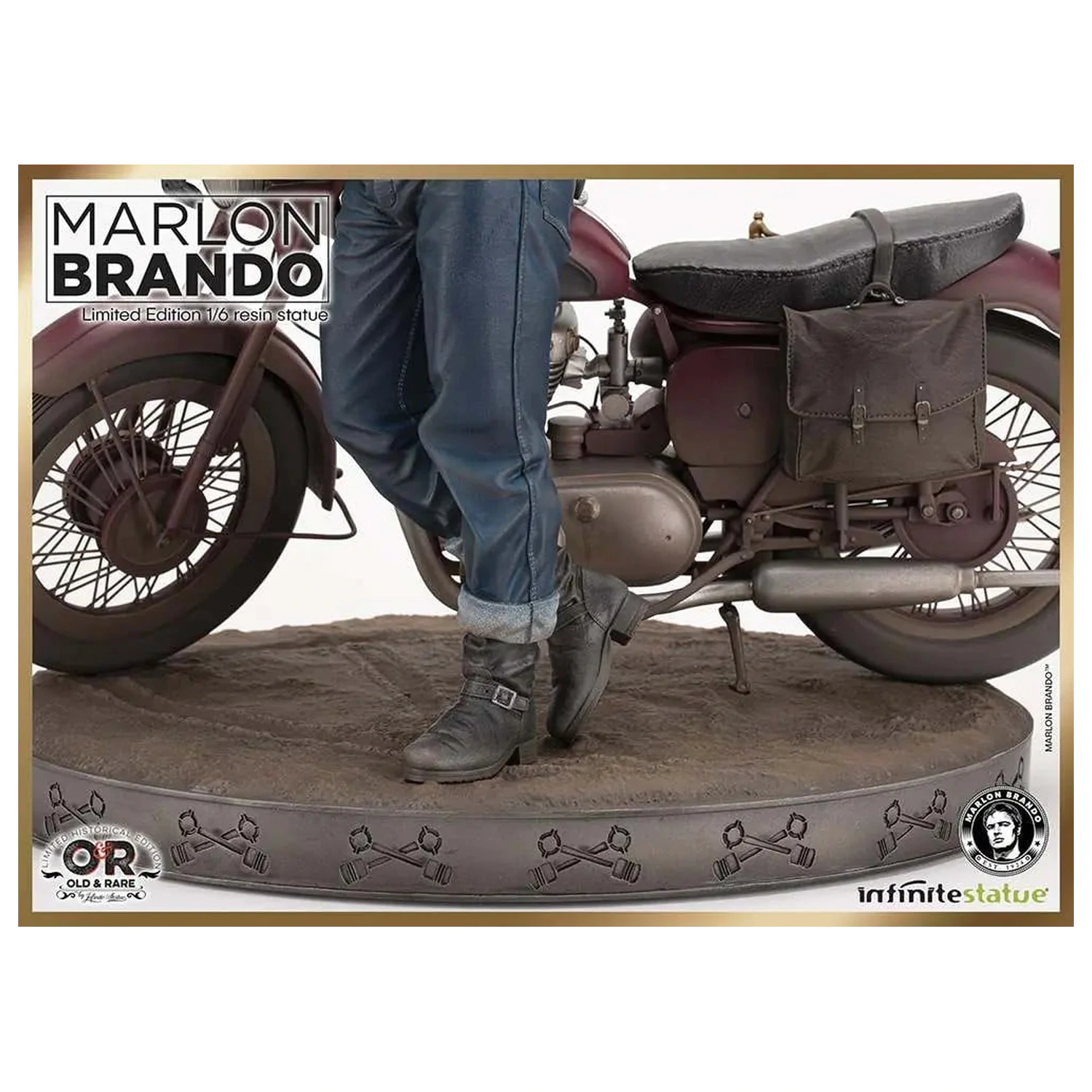 Marlon Brando with Bike szobor figura Limited Ed. 1/6 30cm termékfotó