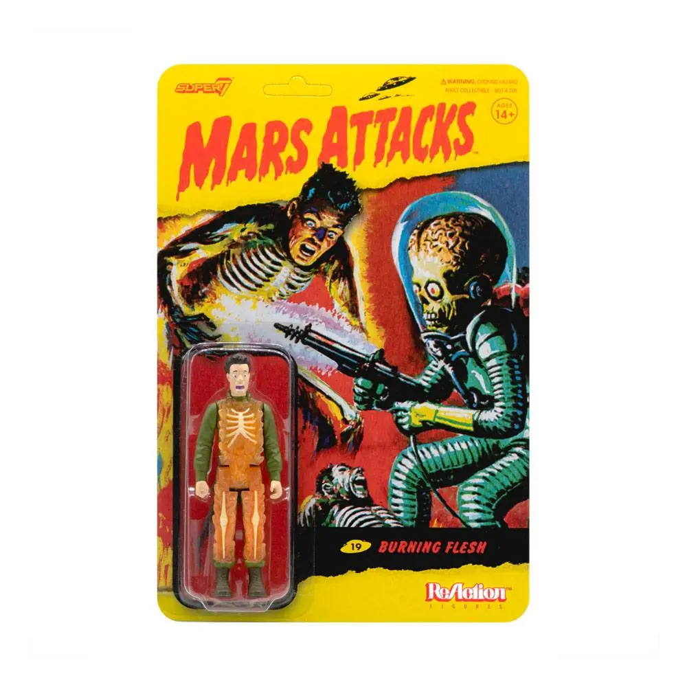 Mars Attacks ReAction Burning Flesh akciófigura 10 cm termékfotó