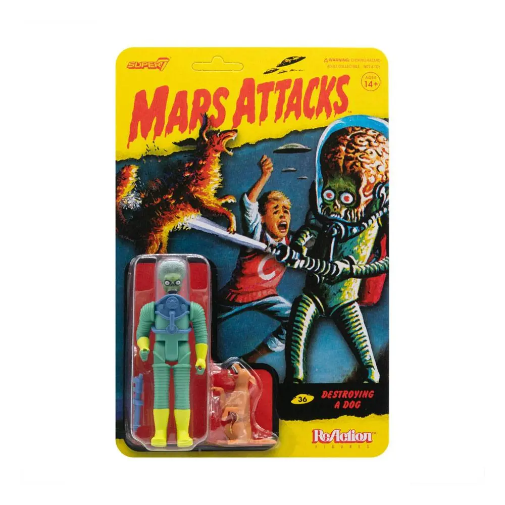 Mars Attacks ReAction Destroying A Dog akciófigura 10 cm termékfotó