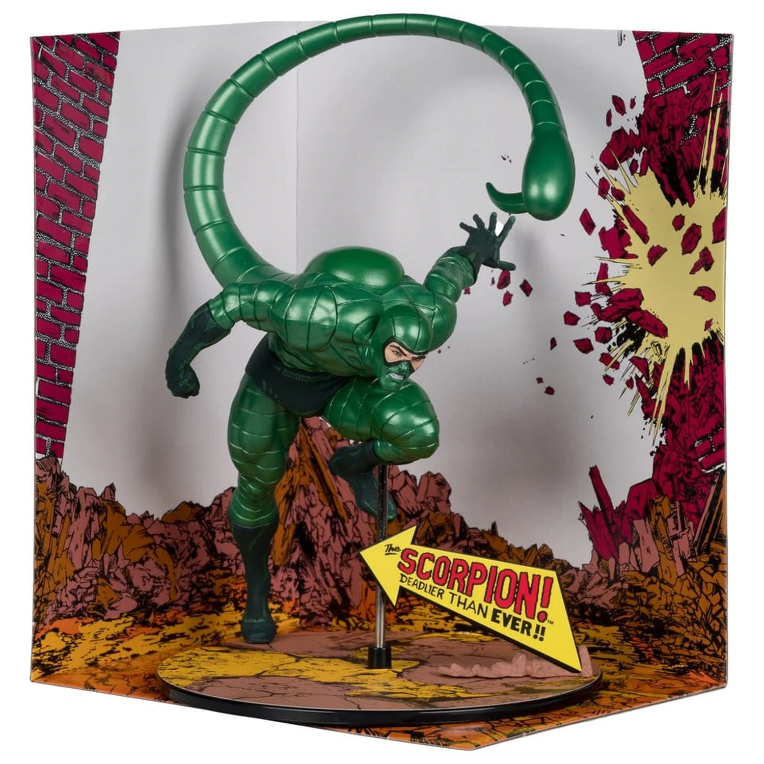 Marvel 1/10 Scorpion (Metallic) (The Amazing Spider-Man #318) (Gold Label) PVC szobor figura 18 cm termékfotó