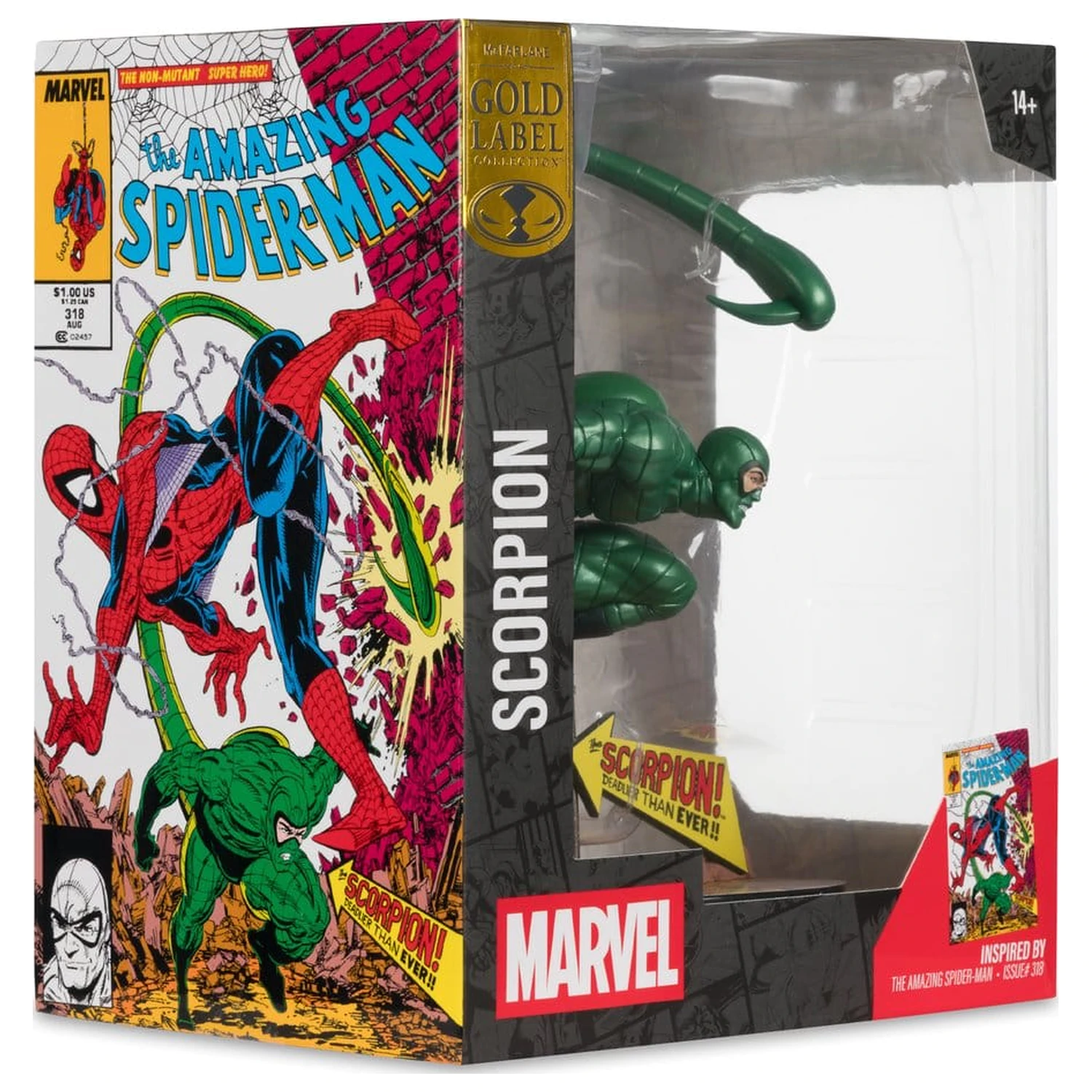 Marvel 1/10 Scorpion (Metallic) (The Amazing Spider-Man #318) (Gold Label) PVC szobor figura 18 cm termékfotó
