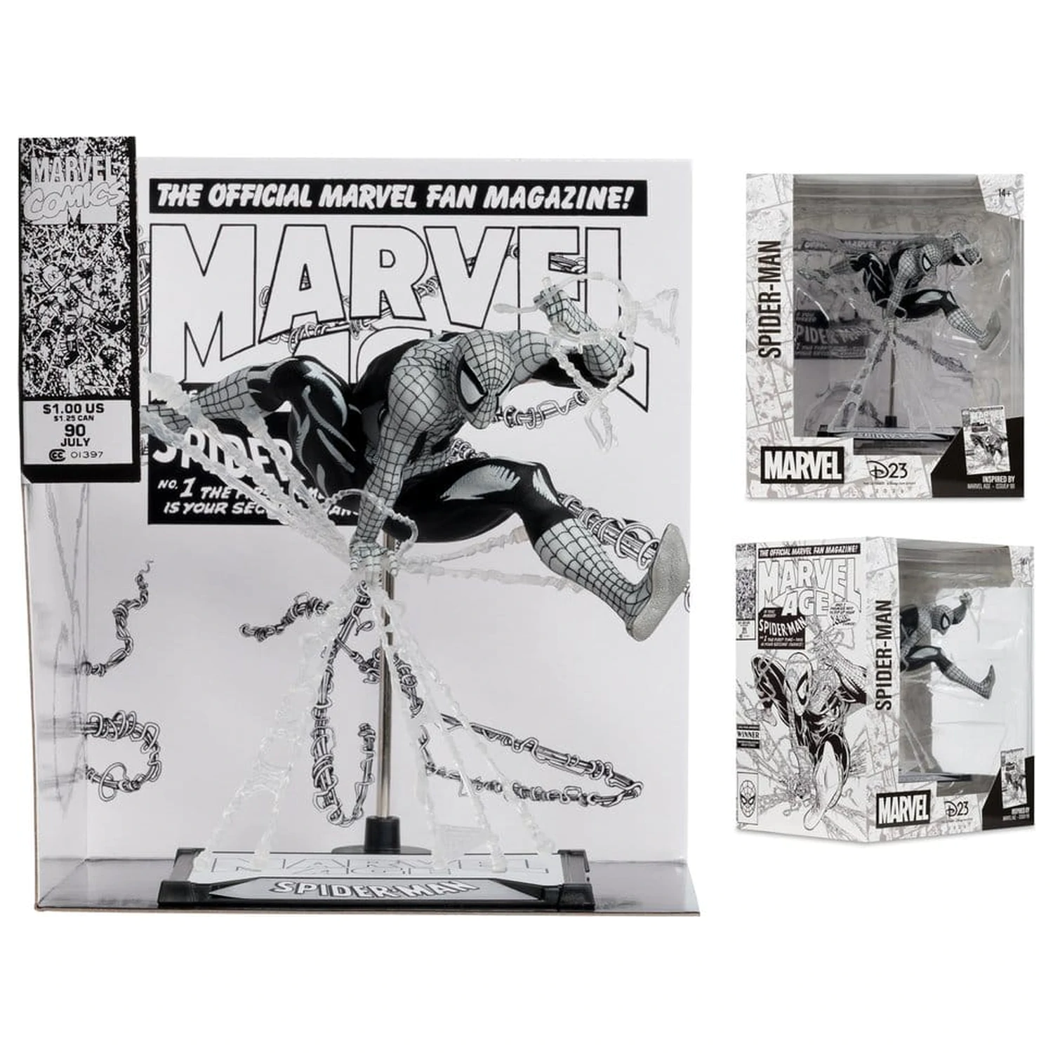 Marvel 1/10 Spider-Man (Marvel Age #90) (Line Art) PVC szobor figura 18 cm termékfotó