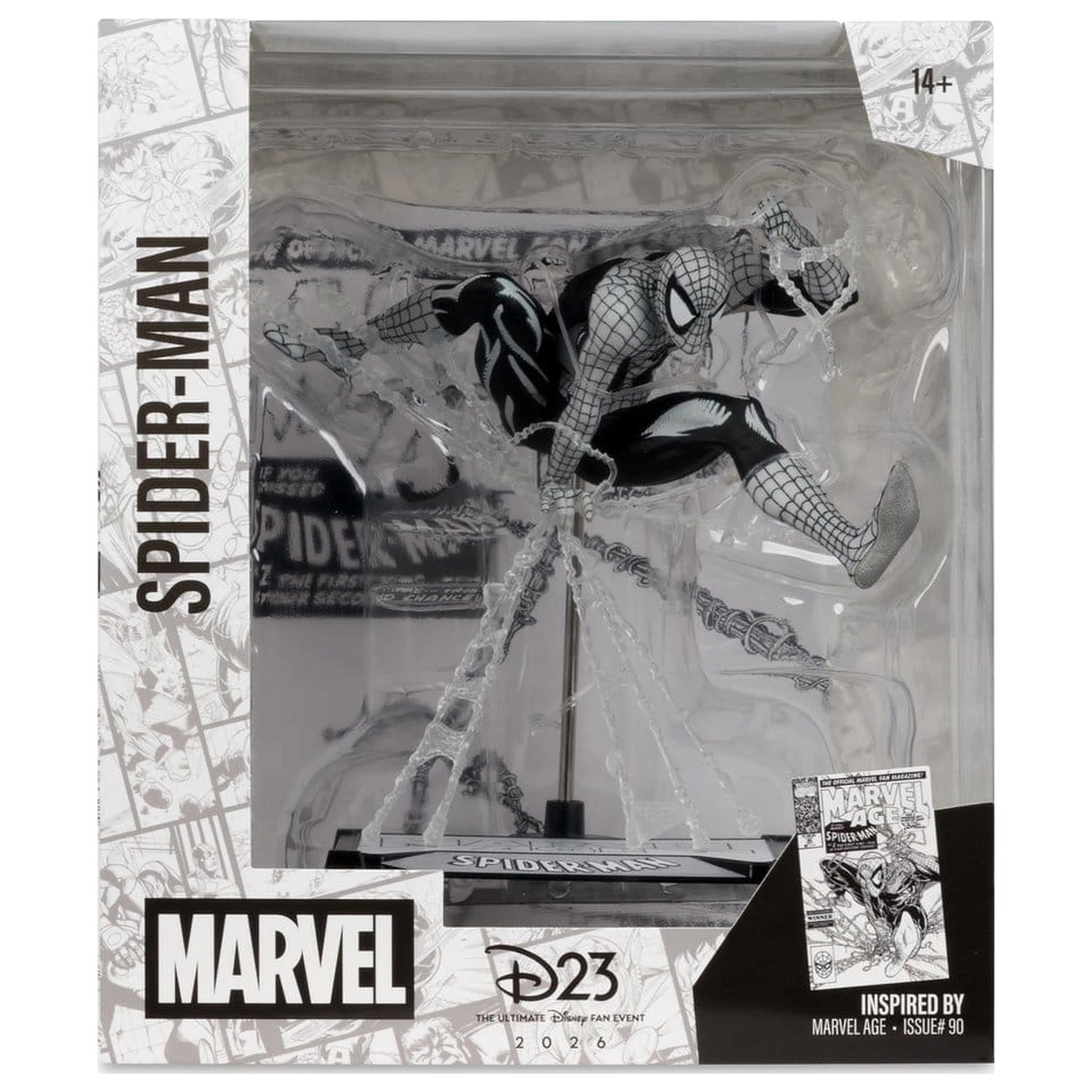 Marvel 1/10 Spider-Man (Marvel Age #90) (Line Art) PVC szobor figura 18 cm termékfotó