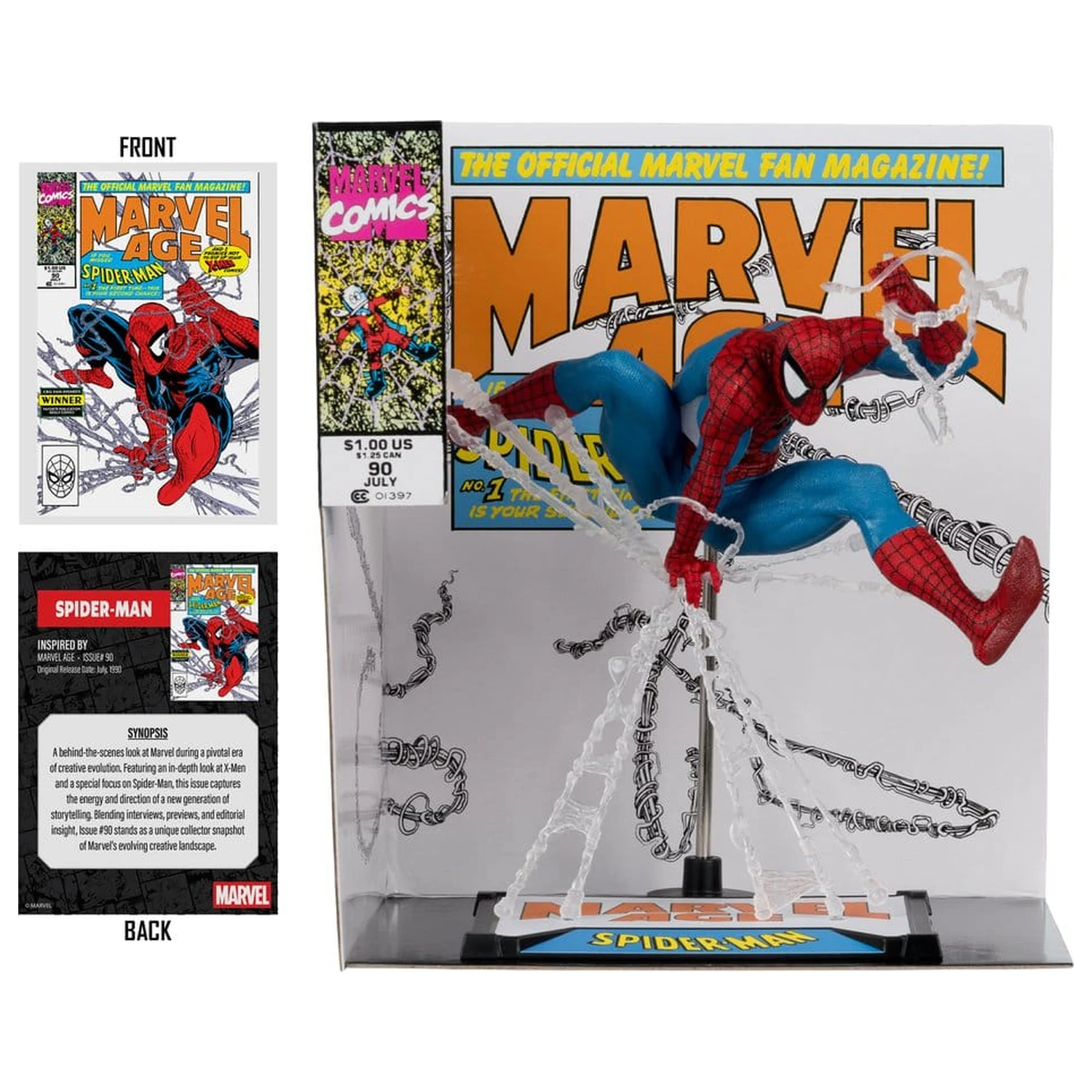 Marvel 1/10 Spider-Man (Marvel Age #90) PVC szobor figura 18 cm termékfotó