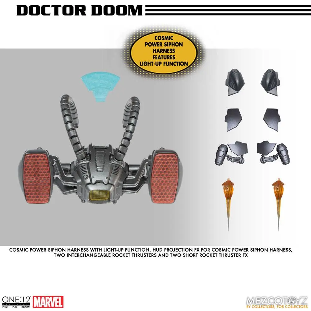 Marvel 1/12 Doctor Doom akciófigura 17 cm termékfotó