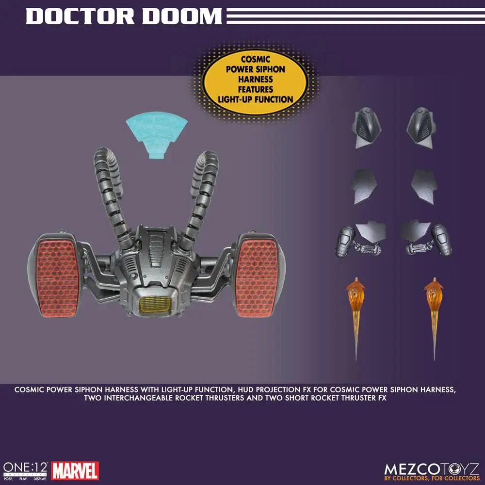 Marvel 1/12 Doctor Doom akciófigura 17 cm termékfotó