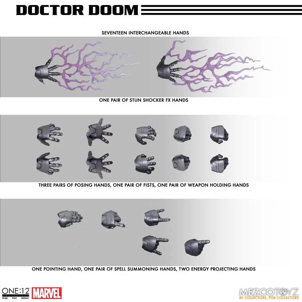 Marvel 1/12 Doctor Doom akciófigura 17 cm termékfotó