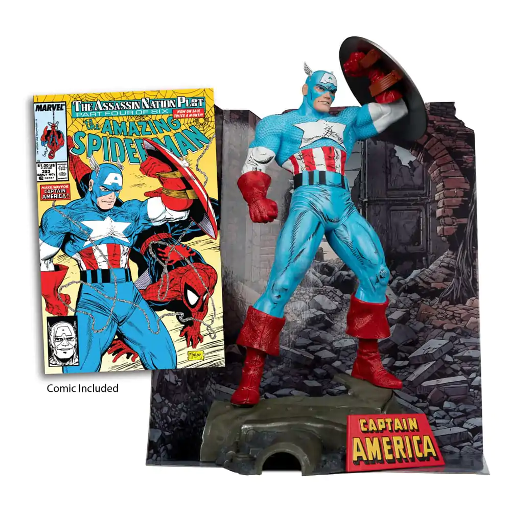 Marvel PVC Statue 1/6 Captain America (The Amazing Spider-Man #323) 28 cm termékfotó