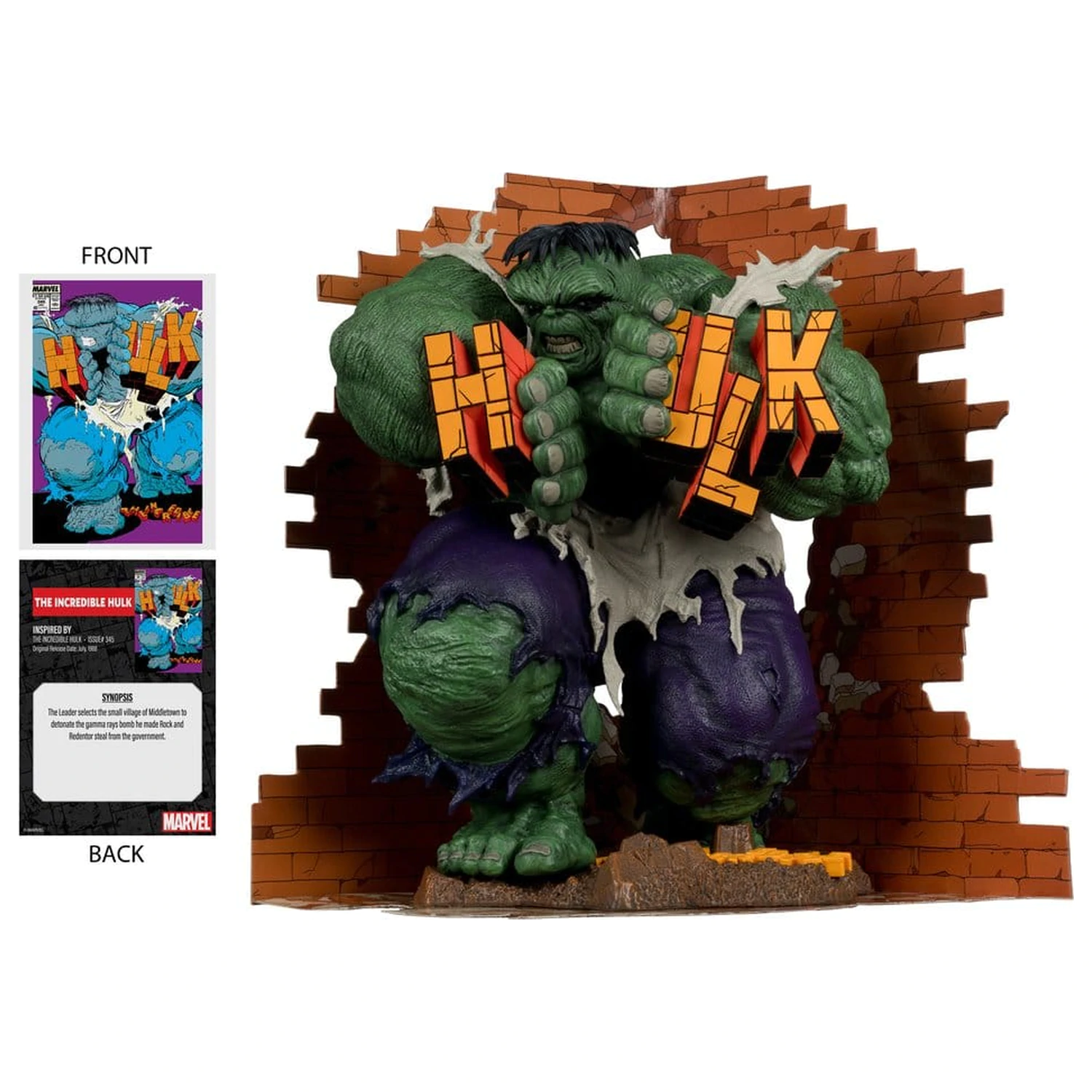 Marvel 1/6 Hulk (The Incredible Hulk #345) (Gold Label) PVC szobor figura  termékfotó