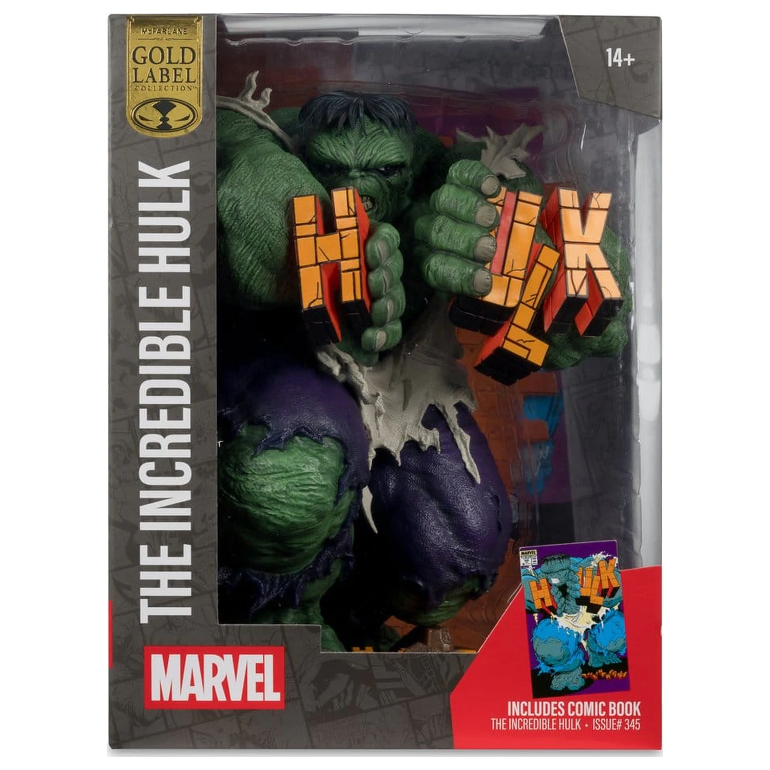 Marvel 1/6 Hulk (The Incredible Hulk #345) (Gold Label) PVC szobor figura  termékfotó