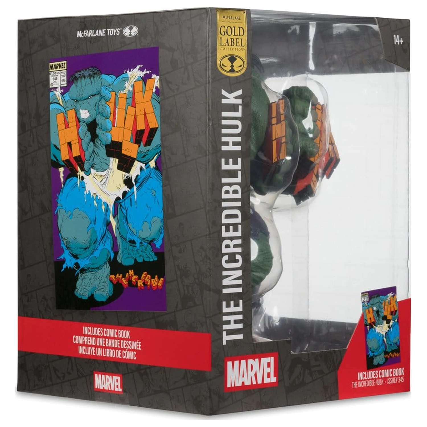 Marvel 1/6 Hulk (The Incredible Hulk #345) (Gold Label) PVC szobor figura  termékfotó