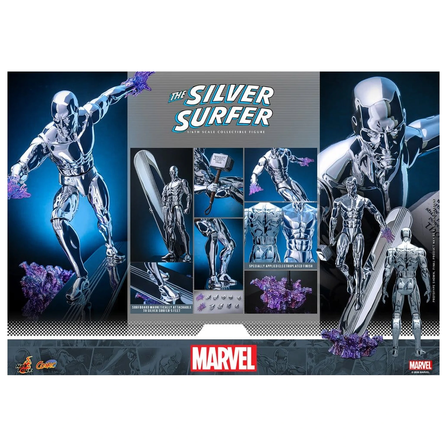 Marvel 1/6 Silver Surfer akciófigura 32 cm termékfotó
