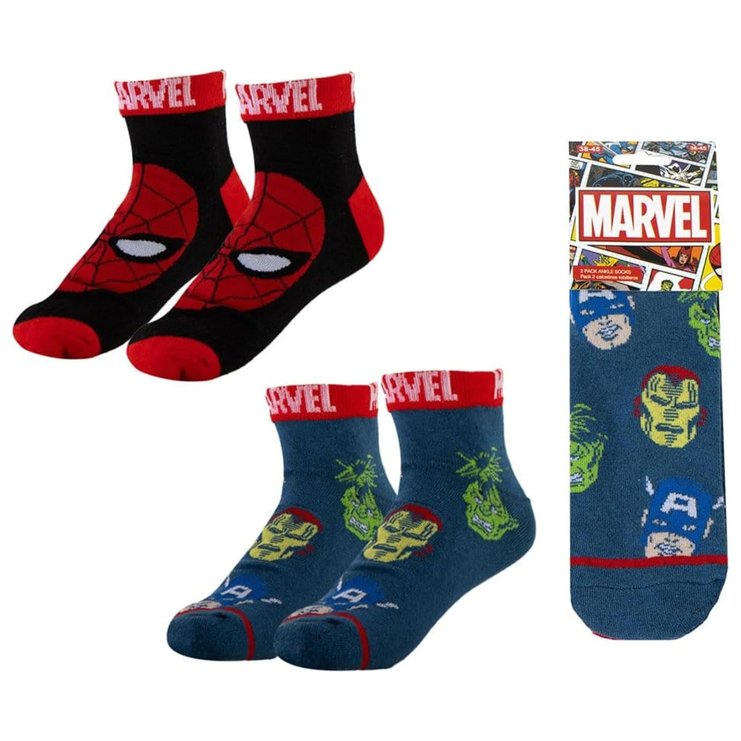 Marvel 2 db-os zokni csomag 38-45 termékfotó