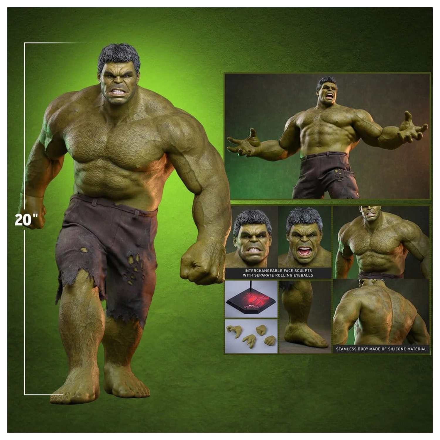 Marvel akciófigura 1/6 Hulk 51 cm termékfotó