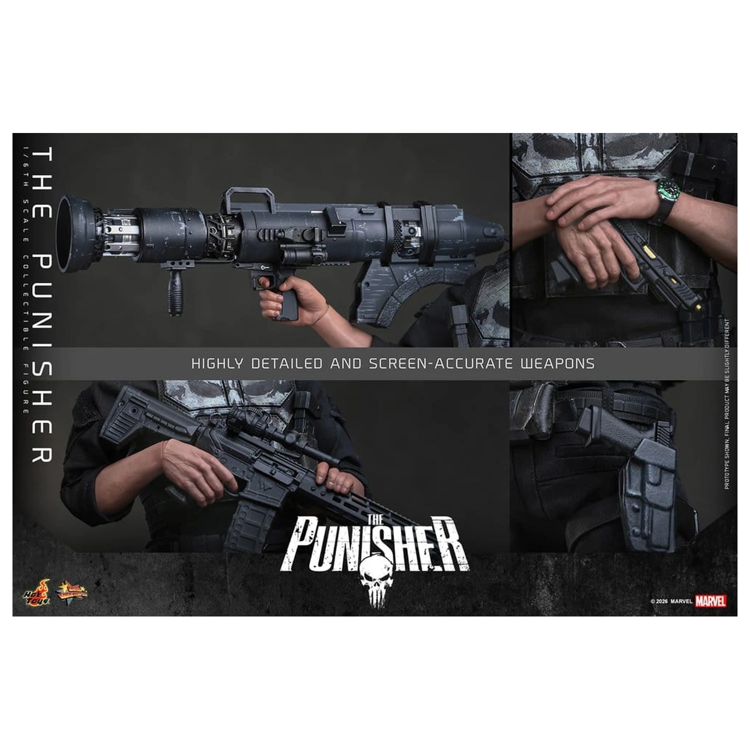 Marvel akciófigura 1/6 The Punisher 31 cm termékfotó