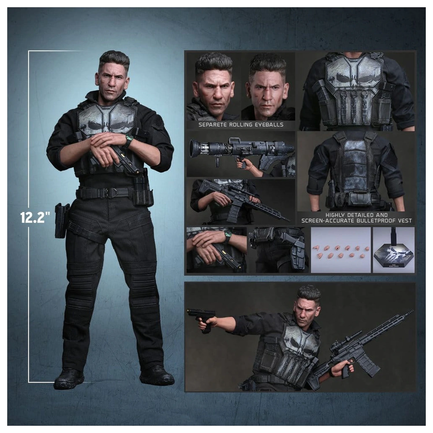 Marvel akciófigura 1/6 The Punisher 31 cm termékfotó
