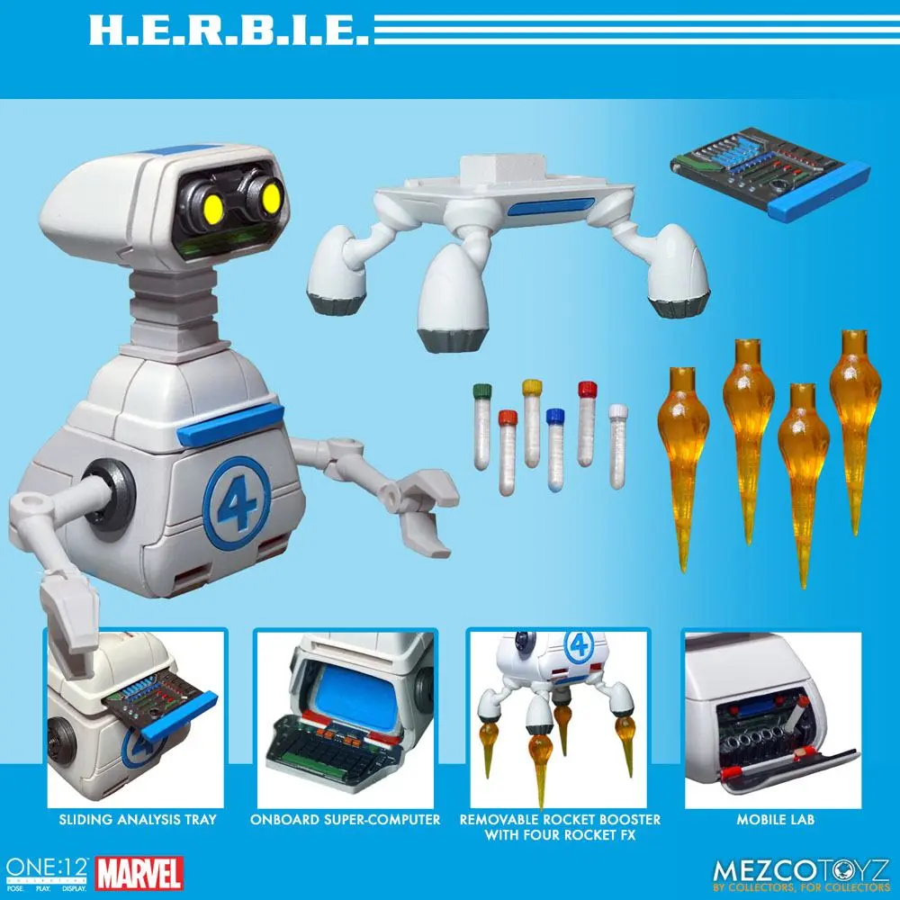Marvel akciófiguras 1/12 Fantastic Four Deluxe figura csomag 16 cm termékfotó