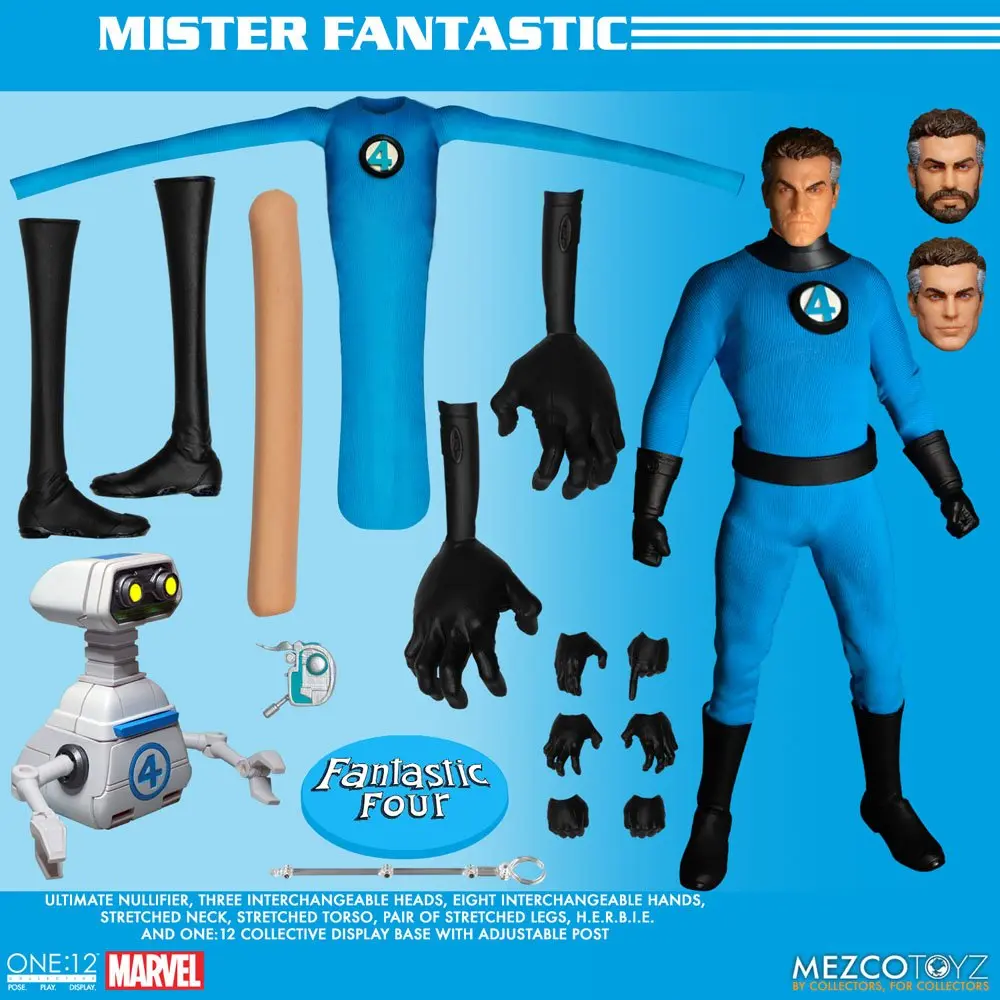 Marvel akciófiguras 1/12 Fantastic Four Deluxe figura csomag 16 cm termékfotó