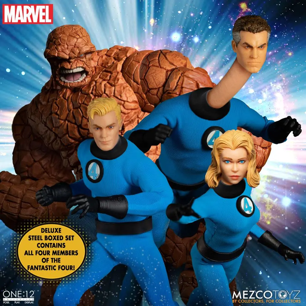 Marvel akciófiguras 1/12 Fantastic Four Deluxe figura csomag 16 cm termékfotó