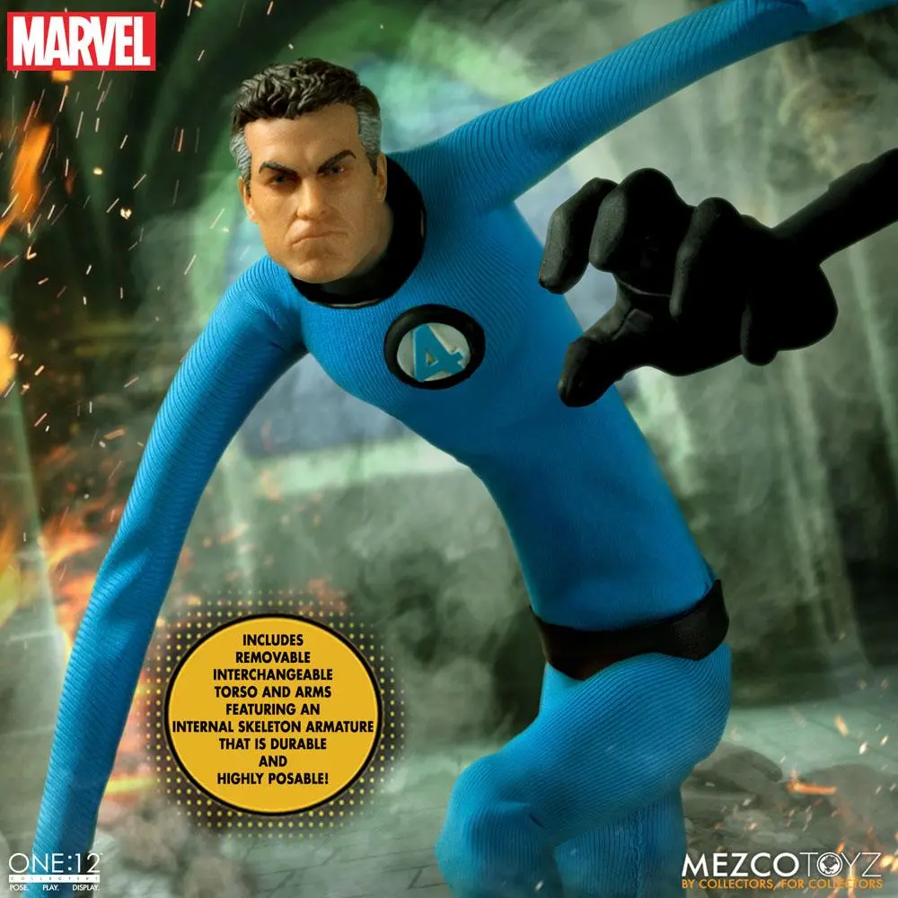 Marvel akciófiguras 1/12 Fantastic Four Deluxe figura csomag 16 cm termékfotó