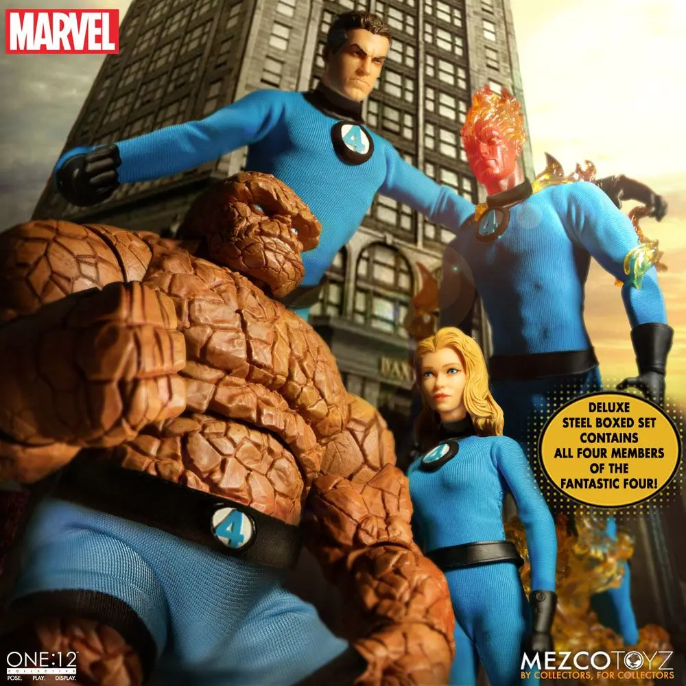Marvel akciófiguras 1/12 Fantastic Four Deluxe figura csomag 16 cm termékfotó