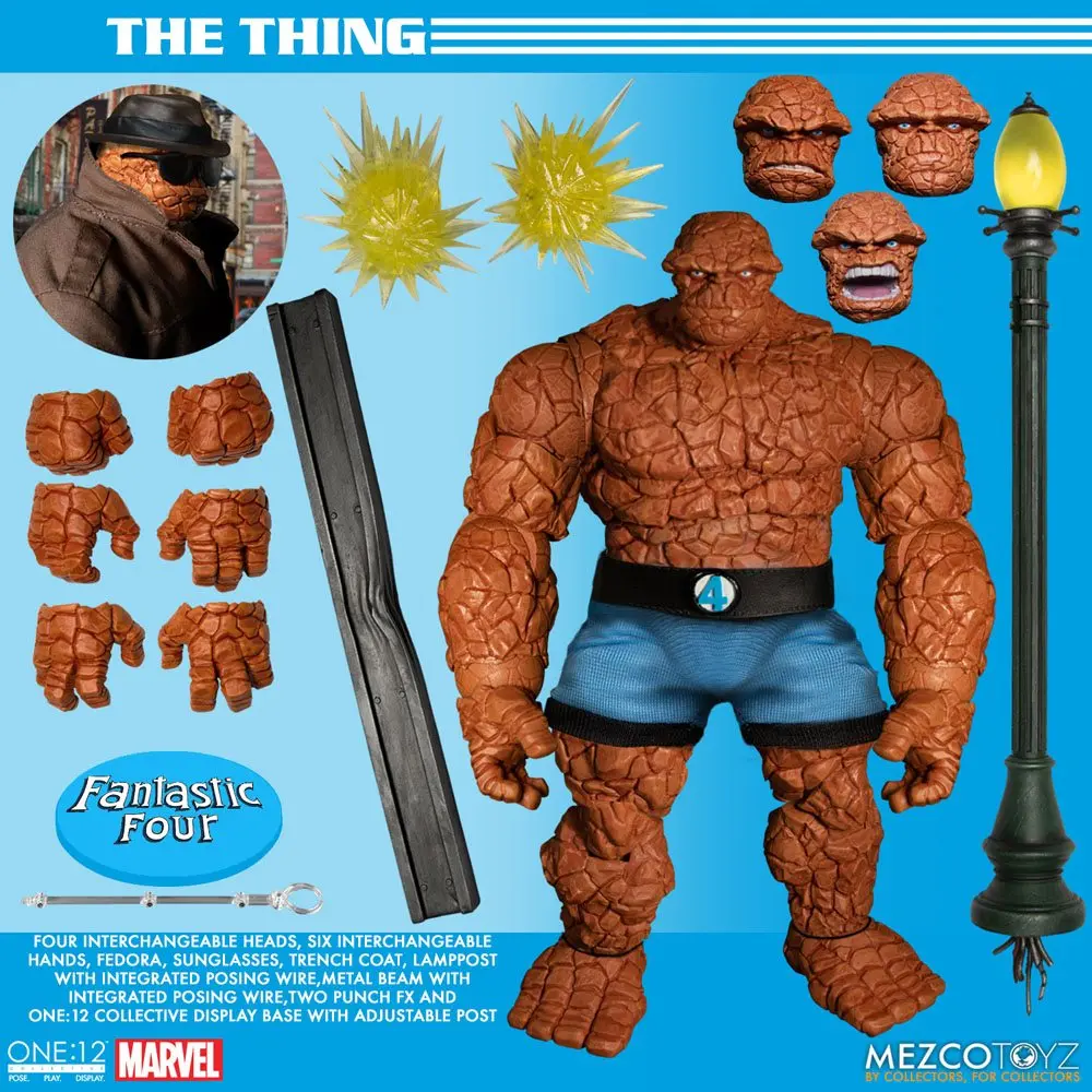 Marvel akciófiguras 1/12 Fantastic Four Deluxe figura csomag 16 cm termékfotó