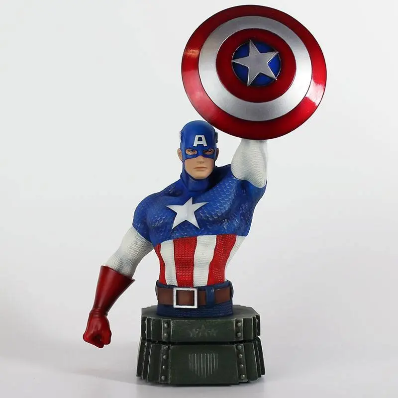 Marvel Amerika Kapitány mellszobor figura 26 cm termékfotó