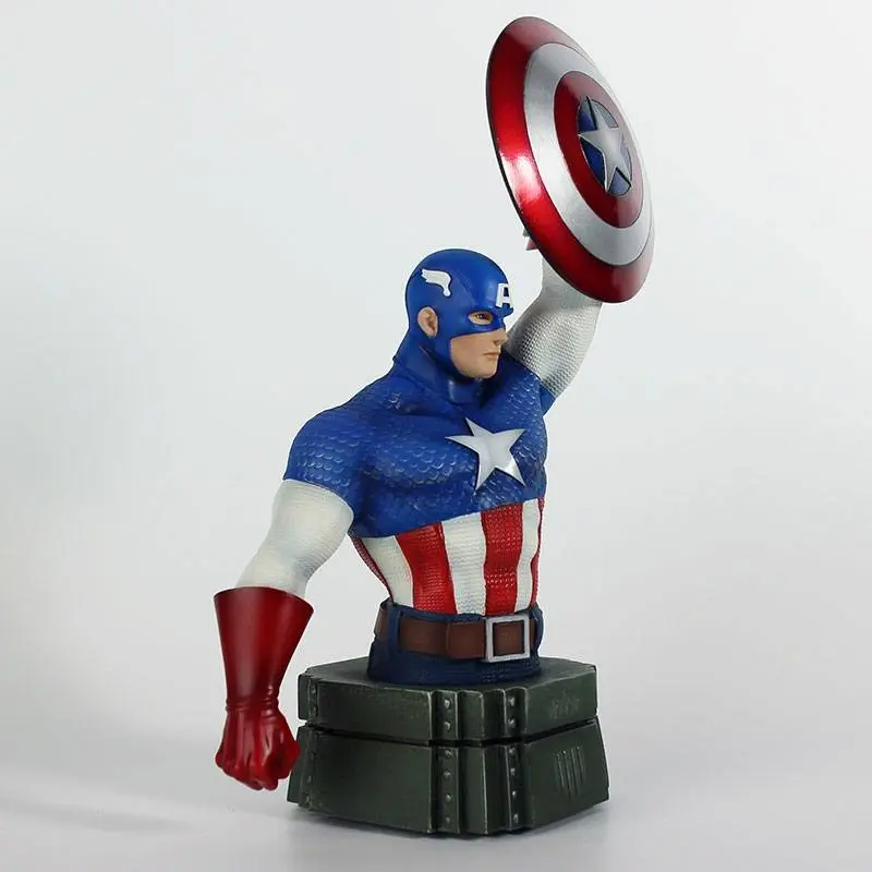 Marvel Amerika Kapitány mellszobor figura 26 cm termékfotó