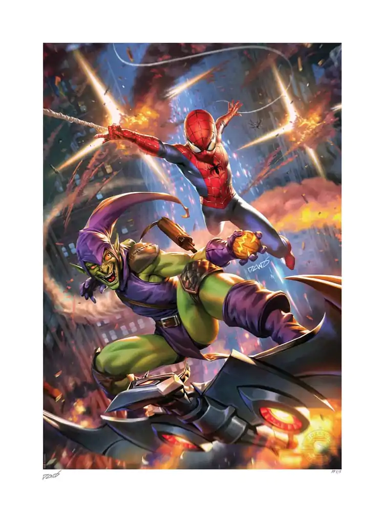 Marvel Art Print Amazing Spider-Man vs Green Goblin 46 x 61 cm - keretezetlen vászonkép termékfotó