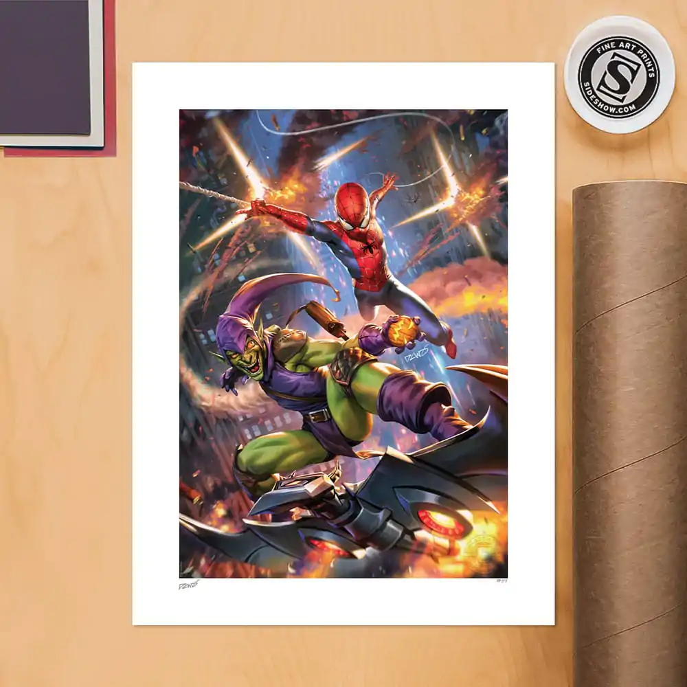 Marvel Art Print Amazing Spider-Man vs Green Goblin 46 x 61 cm - keretezetlen vászonkép termékfotó