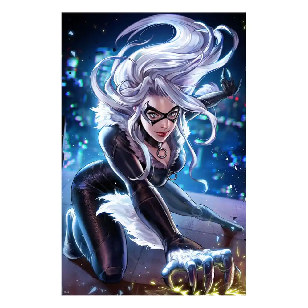 Marvel Art Print Black Cat 41 x 61 cm - keretezetlen vászonkép termékfotó