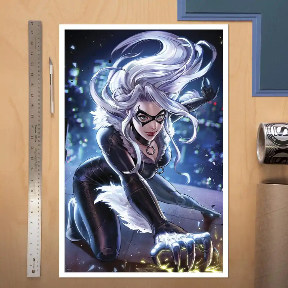 Marvel Art Print Black Cat 41 x 61 cm - keretezetlen vászonkép termékfotó