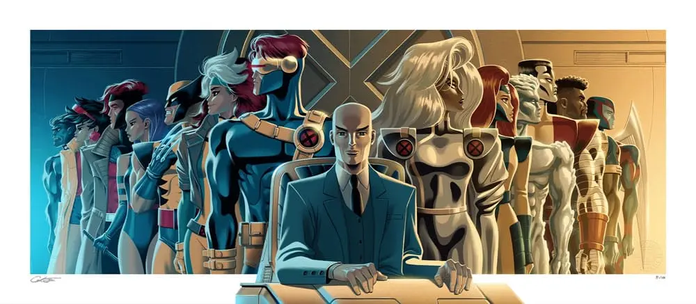 Marvel Art Print Charles Xavier and the X-Men 74 x 33 cm - keretezetlen vászonkép termékfotó
