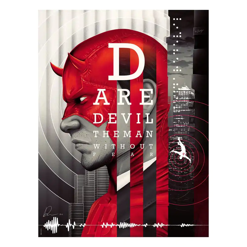 Marvel Art Print Daredevil: The Man Without Fear 46 x 61 cm - keretezetlen vászonkép termékfotó