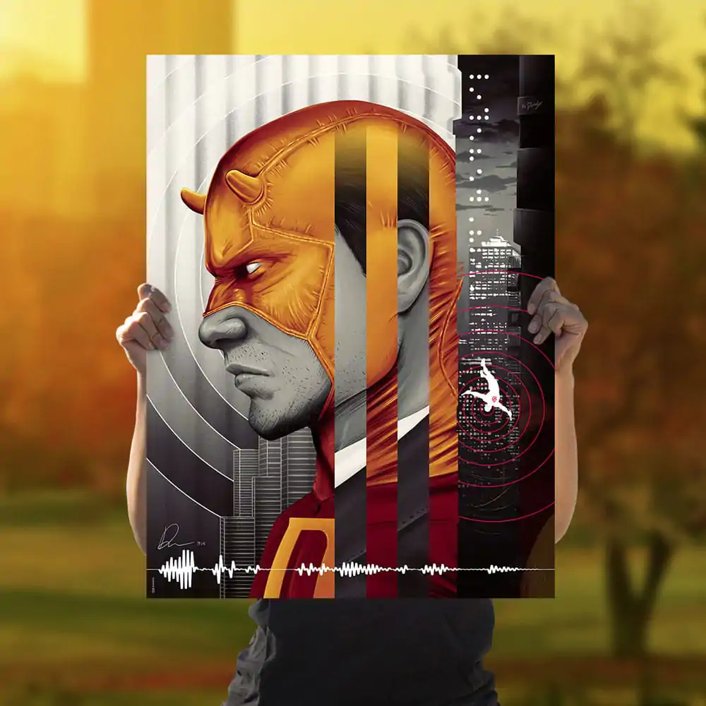 Marvel Art Print Daredevil: The Man Without Fear (Yellow Variant) 46 x 61 cm - keretezetlen vászonkép termékfotó