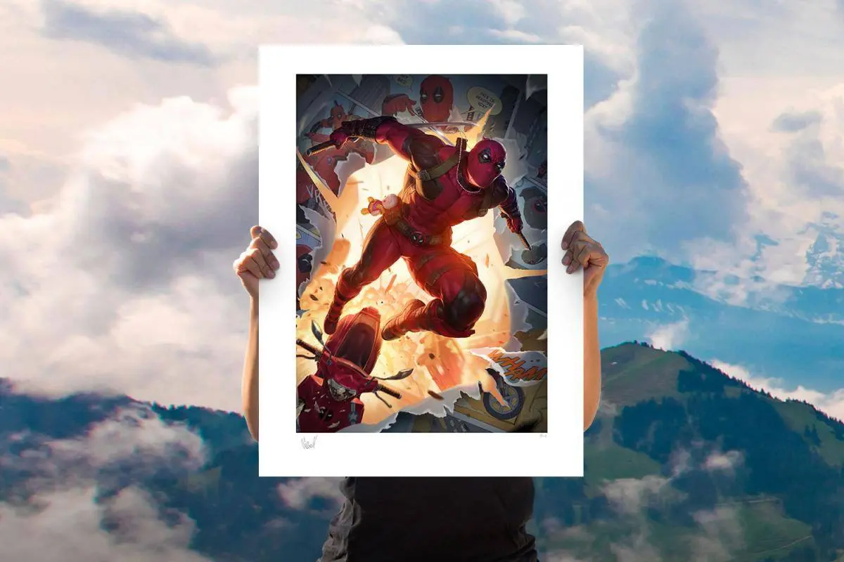 Marvel Art Print Deadpool 46 x 61 cm - keretezetlen vászonkép termékfotó