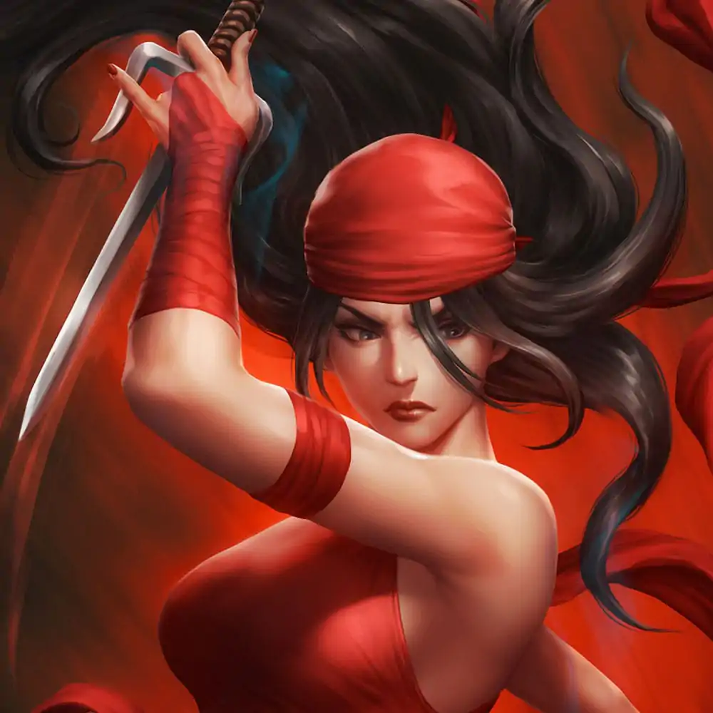 Marvel Art Print Elektra vs The Hand 46 x 61 cm - keretezetlen vászonkép termékfotó
