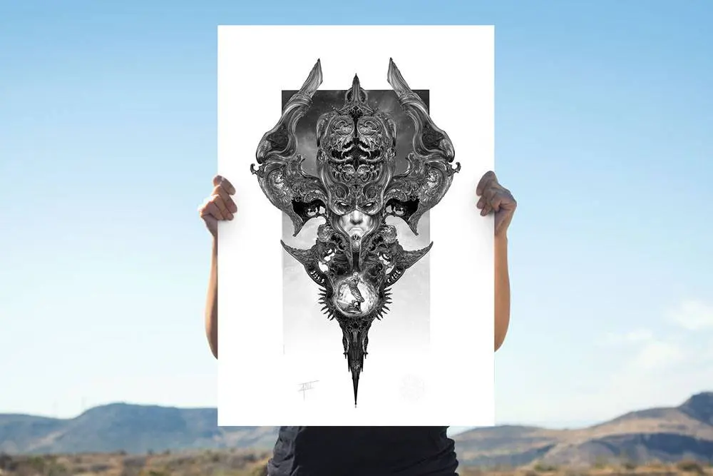 Marvel Art Print Galactus &amp; The Silver Surfer 46 x 66 cm termékfotó