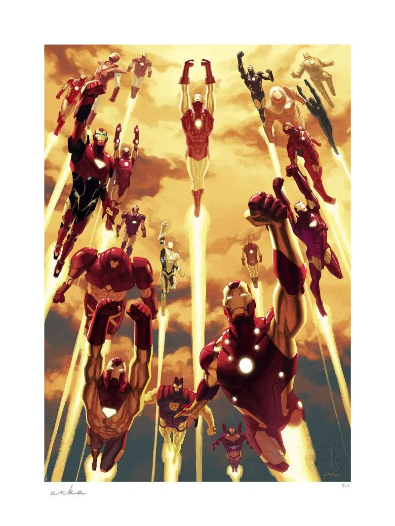 Marvel Art Print Iron Man Legacy 46 x 61 cm - keretezetlen vászonkép termékfotó