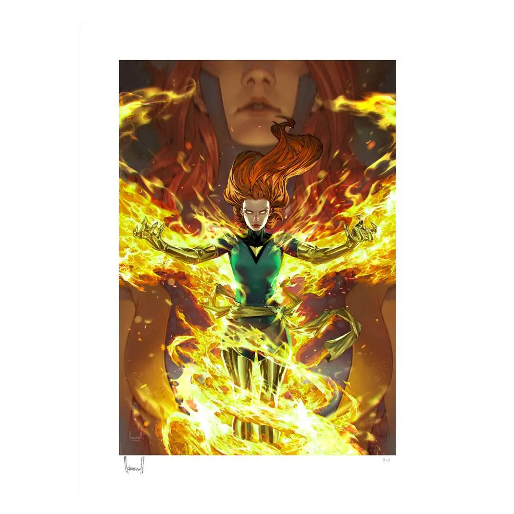 Marvel Art Print Jean Grey: Phoenix Transformation 46 x 61 cm - keretezetlen vászonkép termékfotó