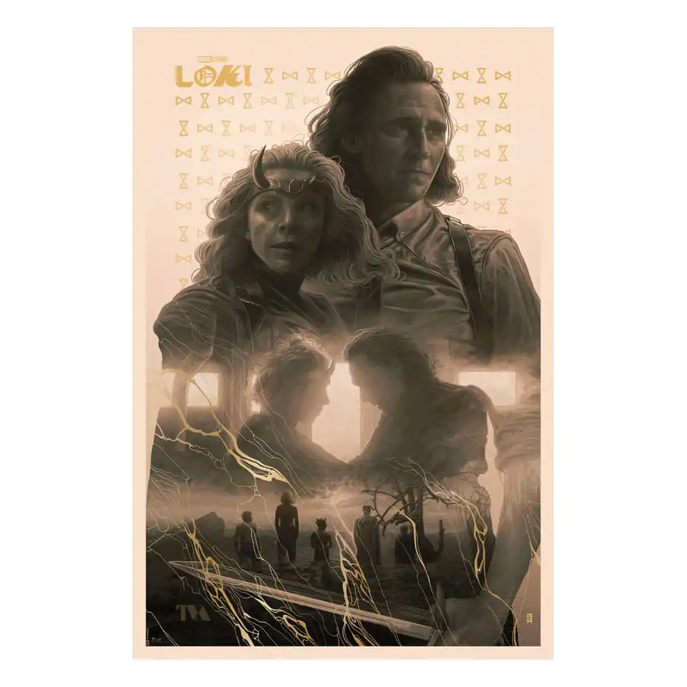 Marvel Art Print Loki &amp; Sylvie: For All Time. Always. 41 x 61 cm - keretezetlen vászonkép termékfotó