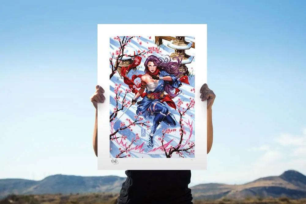 Marvel Art Print Psylocke Demon Days: X-Men 46 x 61 cm - keretezetlen vászonkép termékfotó
