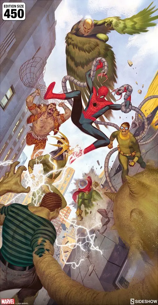 Marvel Art Print Spider-Man vs Sinister Six 43 x 74 cm termékfotó